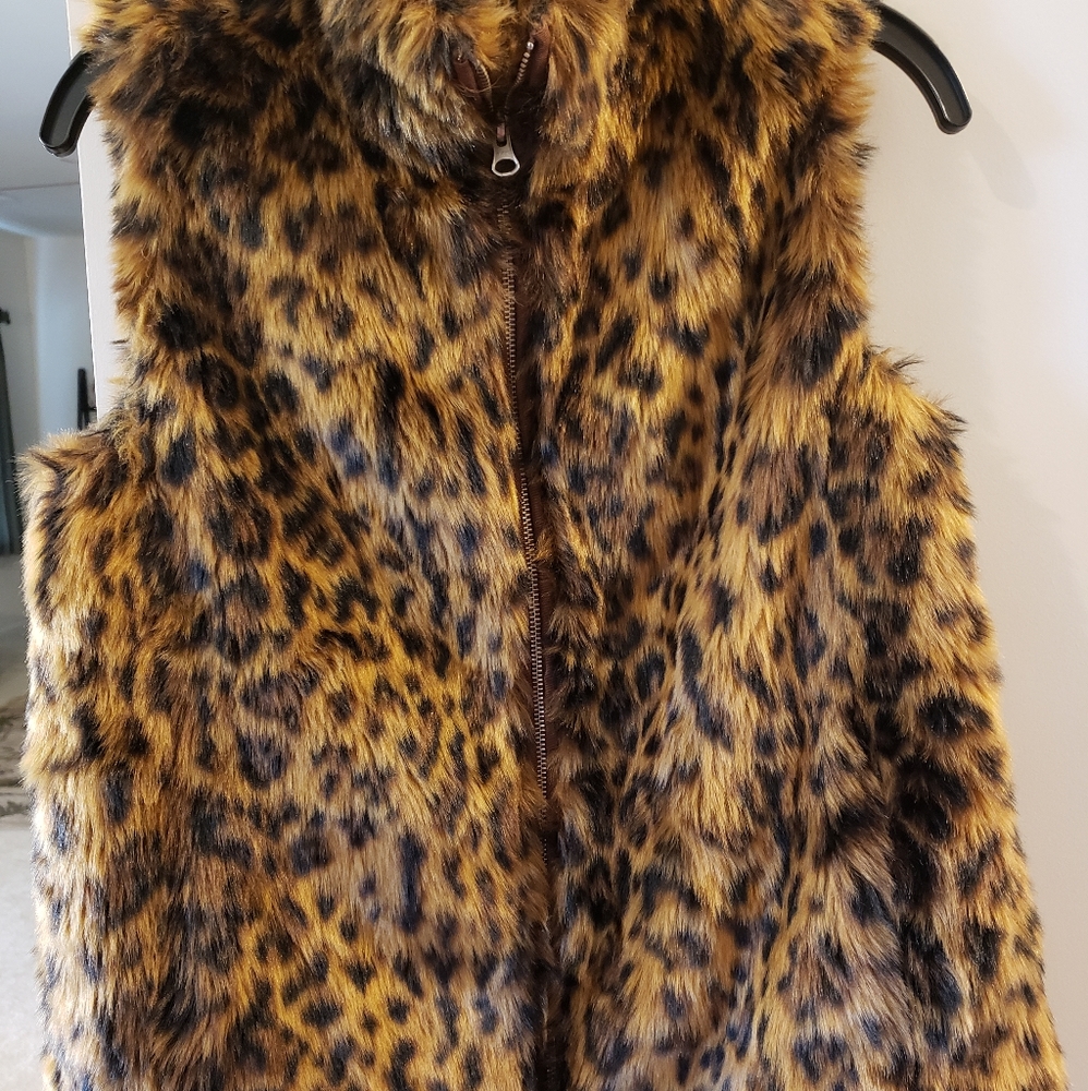 J. Crew Leopard vest